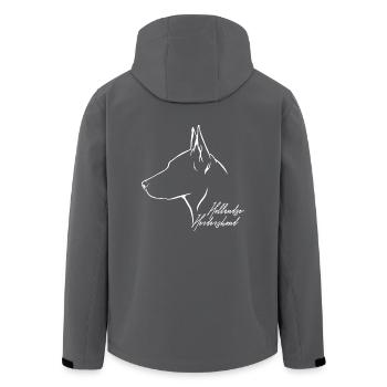 HOLLANDSE HERDERSHOND Profil Chiens Wilsigns - Veste softshell homme en polyester recyclé Stanley/Stella - charbon - Dos - AI Model Male 185 light (185cm)