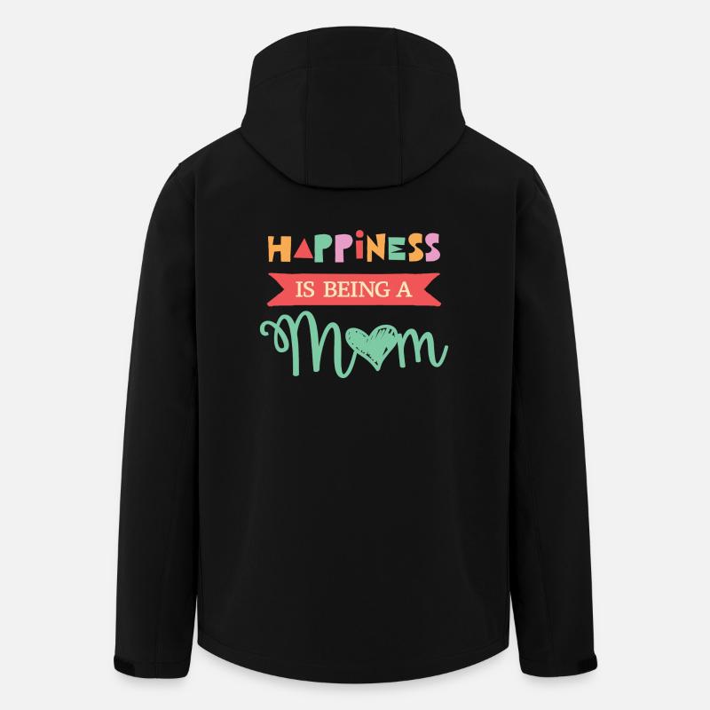 Heureusement, il est d'être une maman. - Veste softshell homme en polyester recyclé Stanley/Stella - noir