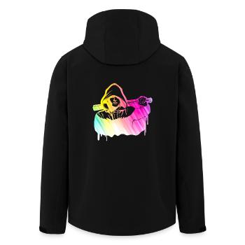 Street Culture Baseballschläger Badboy - Recycelte Männer Softshell-Jacke von Stanley/Stella - Schwarz - Hinten - AI Model Male 185 light (185cm)