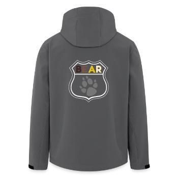 Bear LGBT Copmarke - Recycelte Männer Softshell-Jacke von Stanley/Stella - Anthrazit - Hinten - AI Model Male 185 light (185cm)