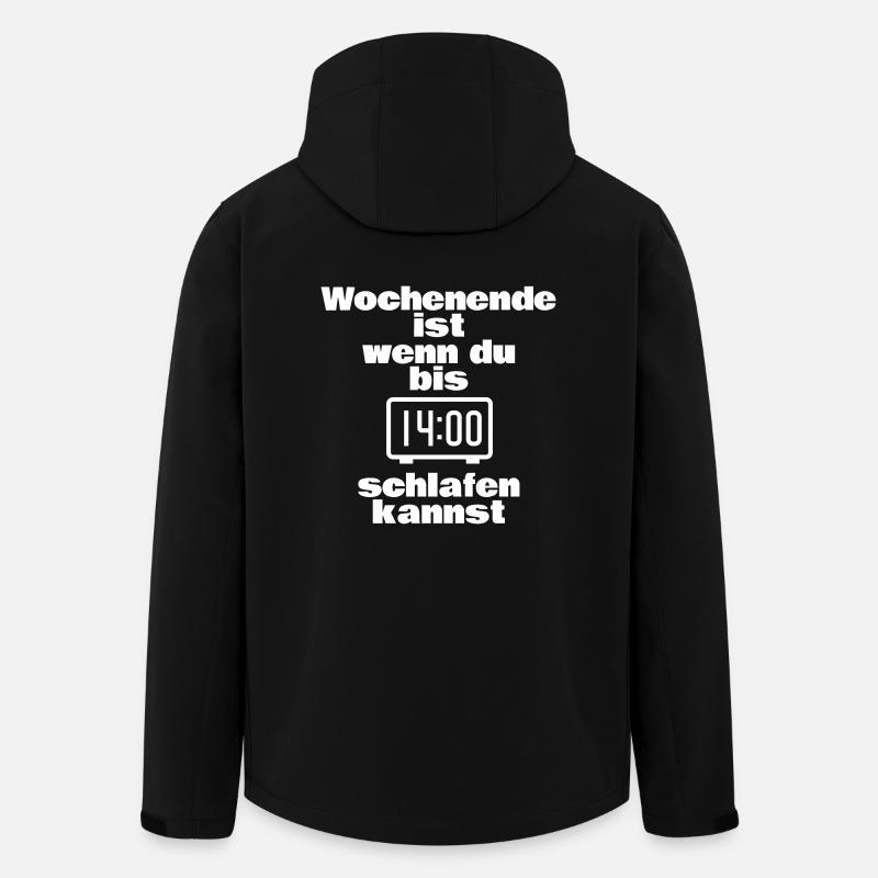 Wochenende - Recycelte Männer Softshell-Jacke von Stanley/Stella - Schwarz