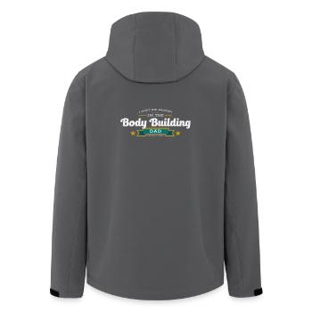 Body Building Dad Vater Shirt Geschenk Idee - Recycelte Männer Softshell-Jacke von Stanley/Stella - Anthrazit - Hinten - AI Model Male 185 light (185cm)