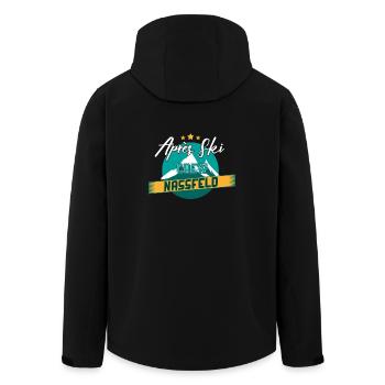 Après Ski Crew Nassfeld Geschenk - Recycelte Männer Softshell-Jacke von Stanley/Stella - Schwarz - Hinten - AI Model Male 185 light (185cm)