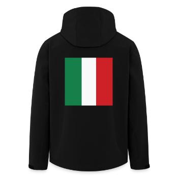 Drapeau d’Italie, cadeau patriotique italien de fierté - Veste softshell homme en polyester recyclé Stanley/Stella - noir - Dos - AI Model Male 185 light (185cm)