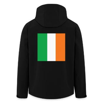 Irland-Flagge, irische stolz, Irland patriotische Geschenk - Recycelte Männer Softshell-Jacke von Stanley/Stella - Schwarz - Hinten - AI Model Male 185 light (185cm)