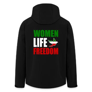 Women life freedom - Veste softshell homme en polyester recyclé Stanley/Stella - noir - Dos - AI Model Male 185 light (185cm)