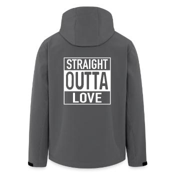 Amour OUTTA direct - Veste softshell homme en polyester recyclé Stanley/Stella - noir - Dos - AI Model Male 185 light (185cm)