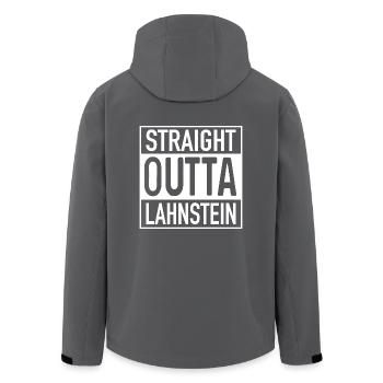 Tout droit OUTTA Lahnstein - Veste softshell homme en polyester recyclé Stanley/Stella - noir - Dos - AI Model Male 185 light (185cm)