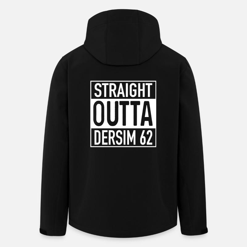Droite OUTTA Dersim 62 - Veste softshell homme en polyester recyclé Stanley/Stella - noir