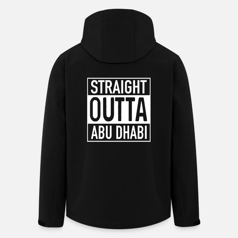 Straight OUTTA ABU DHABI - Recycelte Männer Softshell-Jacke von Stanley/Stella - Schwarz
