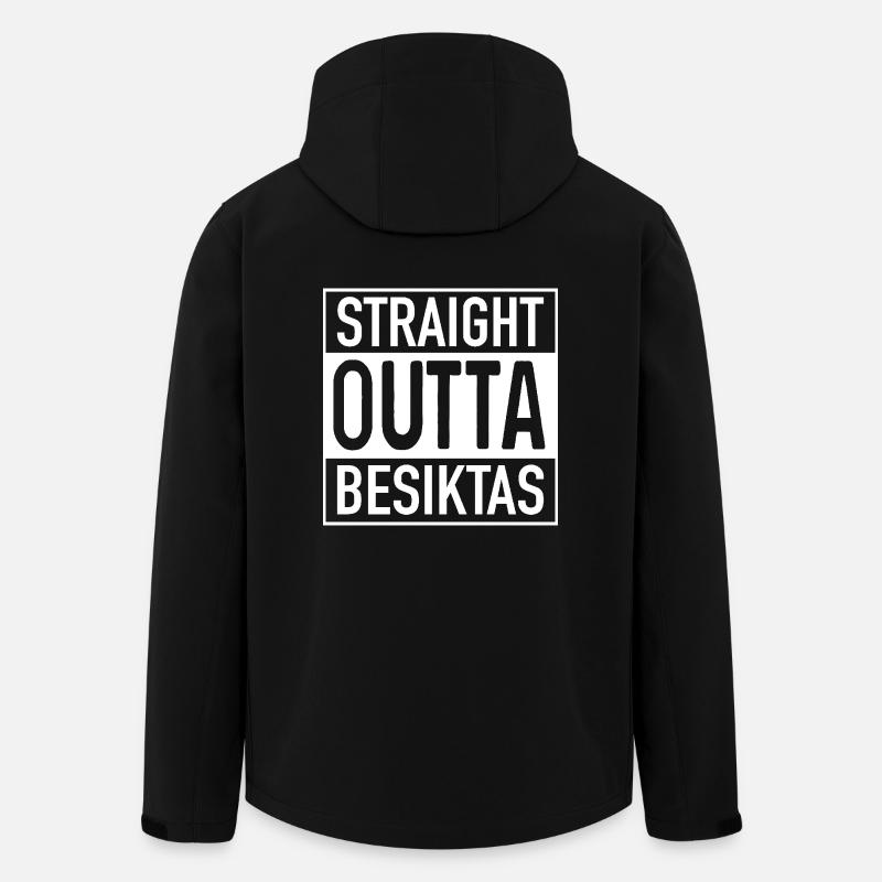 Tout droit OUTTA BESIKTAS - Veste softshell homme en polyester recyclé Stanley/Stella - noir