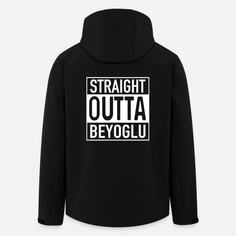 Straight OUTTA BEYOGLU - Men’s Recycled Softshell Jacket by Stanley/Stella - black