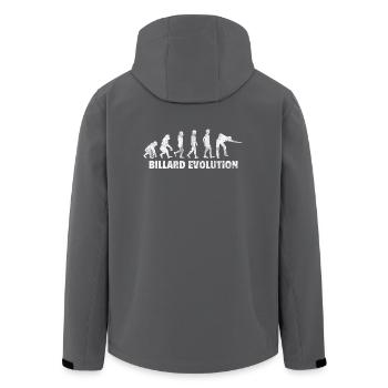 Evolution Billard Geschenk Billardspieler Pool - Recycelte Männer Softshell-Jacke von Stanley/Stella - Anthrazit - Hinten - AI Model Male 185 light (185cm)