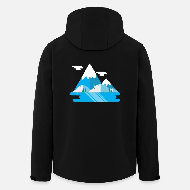 berg - Recycelte Männer Softshell-Jacke Discoverer von Stanley/Stella - Schwarz