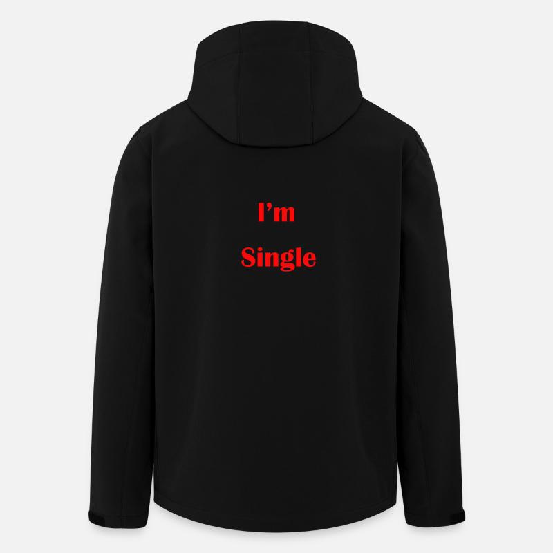 i am single - Men’s Recycled Softshell Jacket by Stanley/Stella - black