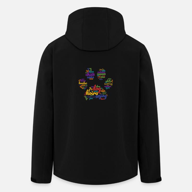 Hunde aller Sprachen und Farben - Recycelte Männer Softshell-Jacke von Stanley/Stella - Schwarz