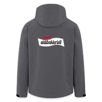 100% antibakteriell gegen Krankheit Geschenk - Recycelte Männer Softshell-Jacke von Stanley/Stella - Schwarz - Hinten - AI Model Male 185 light (185cm)