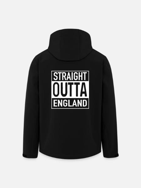Tout droit OUTTA ANGLETERRE - Veste softshell homme en polyester recyclé Stanley/Stella - noir