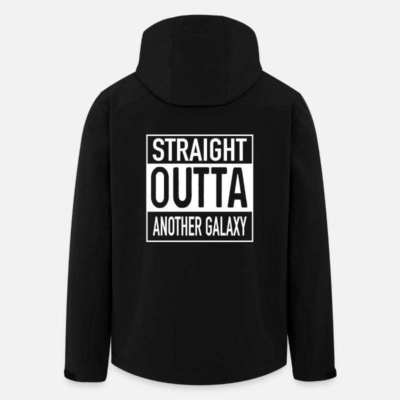 Straight OUTTA Another Galaxy - Recycelte Männer Softshell-Jacke von Stanley/Stella - Schwarz