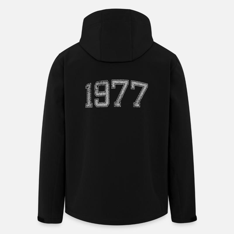 1977 vintage - Men’s Recycled Softshell Jacket by Stanley/Stella - black