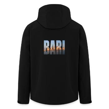 Bari Italie - Veste softshell homme en polyester recyclé Stanley/Stella - noir - Dos - AI Model Male 185 light (185cm)