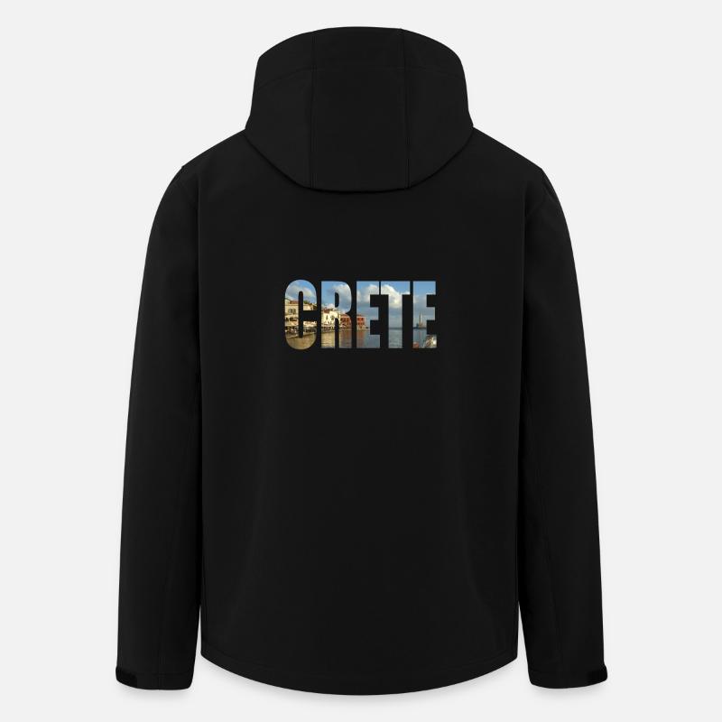 Crète - Veste softshell homme en polyester recyclé Stanley/Stella - noir