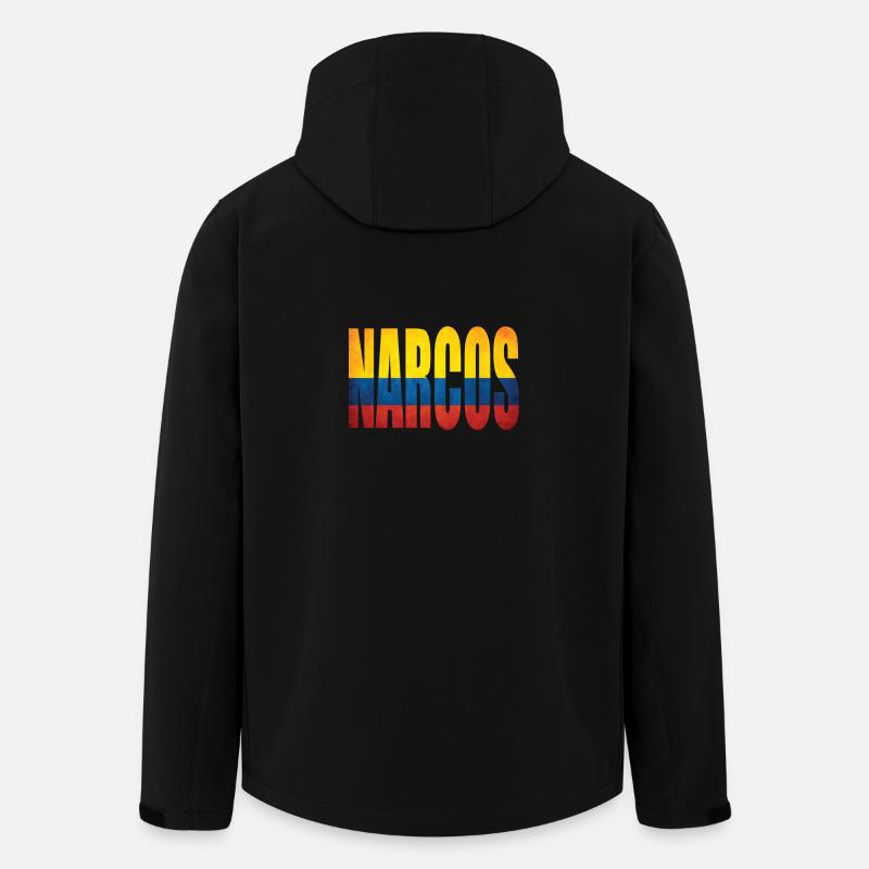 Narcos Kolumbien - Recycelte Männer Softshell-Jacke von Stanley/Stella - Schwarz