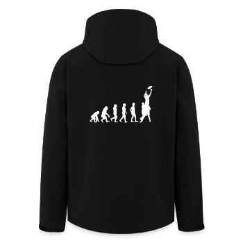 Evolution Rugby Geschenk Football - Recycelte Männer Softshell-Jacke von Stanley/Stella - Schwarz - Hinten - AI Model Male 185 light (185cm)