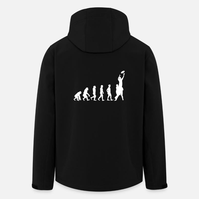 Evolution Rugby Geschenk Football - Recycelte Männer Softshell-Jacke von Stanley/Stella - Schwarz