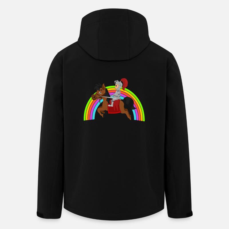 Ritter Knight - Recycelte Männer Softshell-Jacke von Stanley/Stella - Schwarz