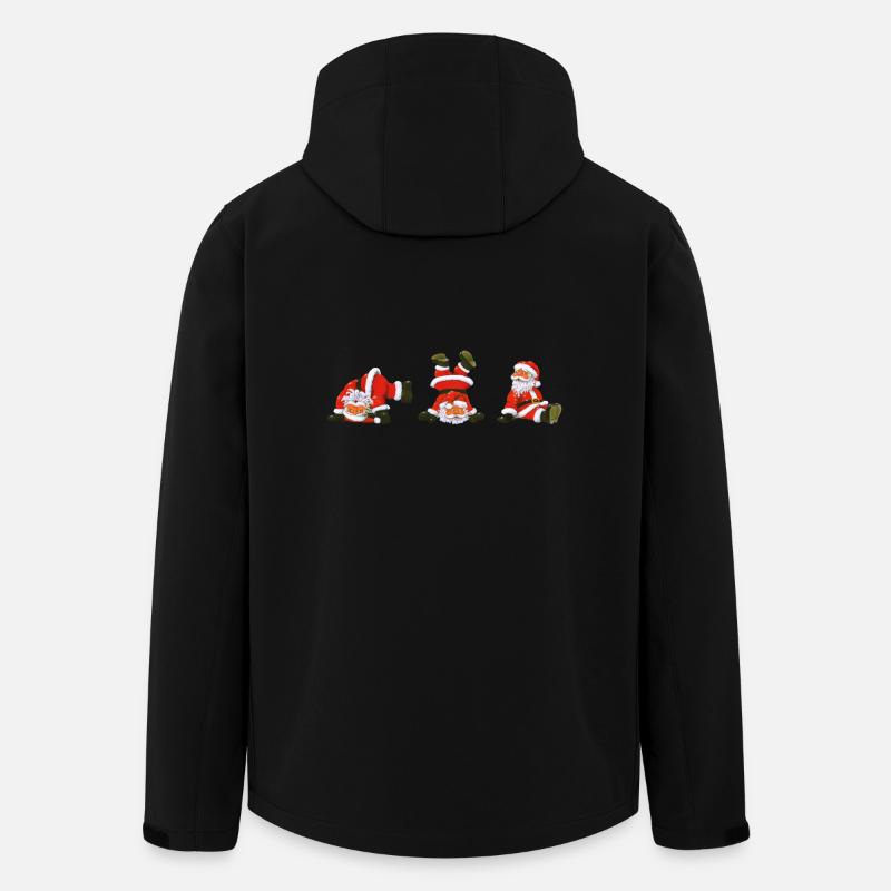 Weihnachtsmänner - Recycelte Männer Softshell-Jacke von Stanley/Stella - Schwarz