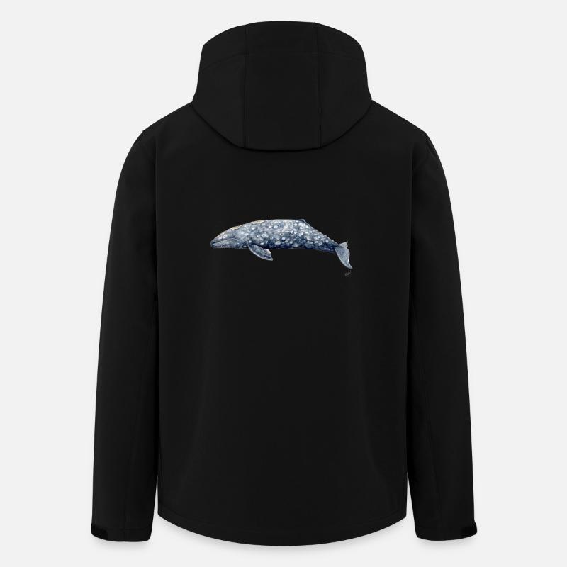 Baleine grise - Baleine grise - baleine grise - Veste softshell homme en polyester recyclé Stanley/Stella - noir