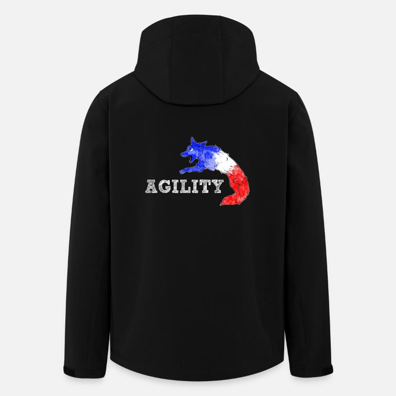 Beweglichkeit Grenze Frankreich - Recycelte Männer Softshell-Jacke von Stanley/Stella - Schwarz