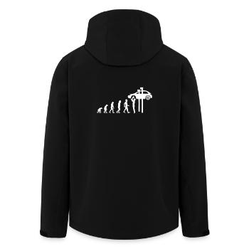 Geschenk Mechaniker Automechaniker Handwerker - Recycelte Männer Softshell-Jacke von Stanley/Stella - Schwarz - Hinten - AI Model Male 185 light (185cm)