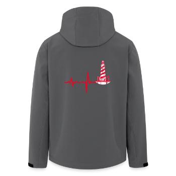 Cadeau Phare Heartbeat - Veste softshell homme en polyester recyclé Stanley/Stella - noir - Dos - AI Model Male 185 light (185cm)