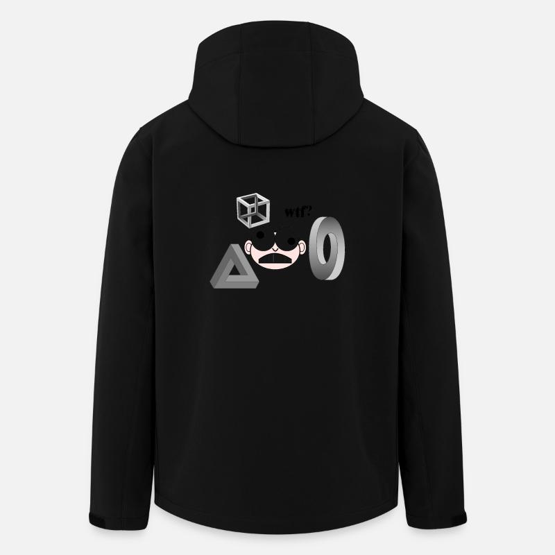 Qu'est-ce qui se passe ici? - Veste softshell homme en polyester recyclé Stanley/Stella - noir