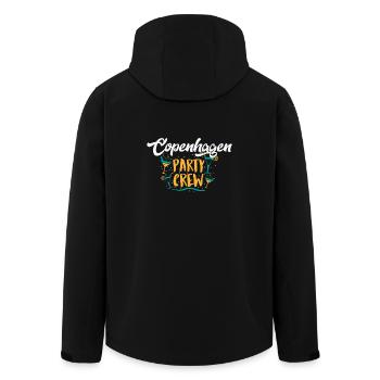 Party Crew Copenhagen - Geschenk - Recycelte Männer Softshell-Jacke von Stanley/Stella - Schwarz - Hinten - AI Model Male 185 light (185cm)