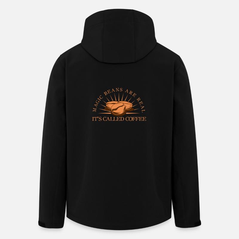 Magic Beans Coffee - Recycelte Männer Softshell-Jacke von Stanley/Stella - Schwarz
