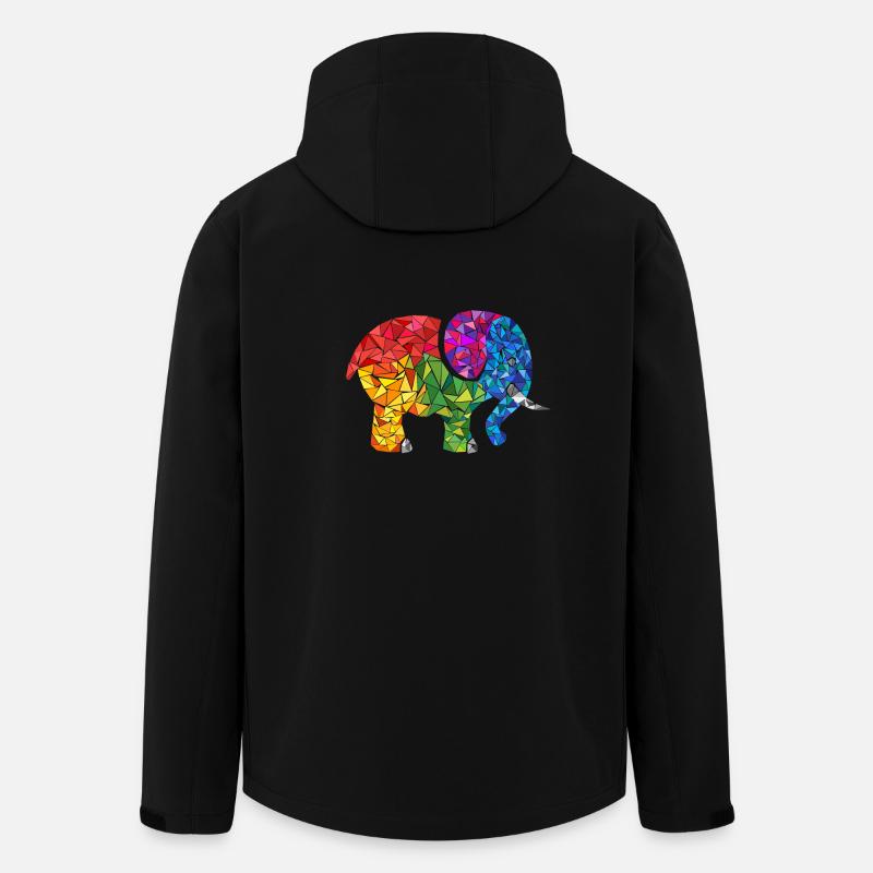 Elephant - Men’s Recycled Softshell Jacket by Stanley/Stella - black