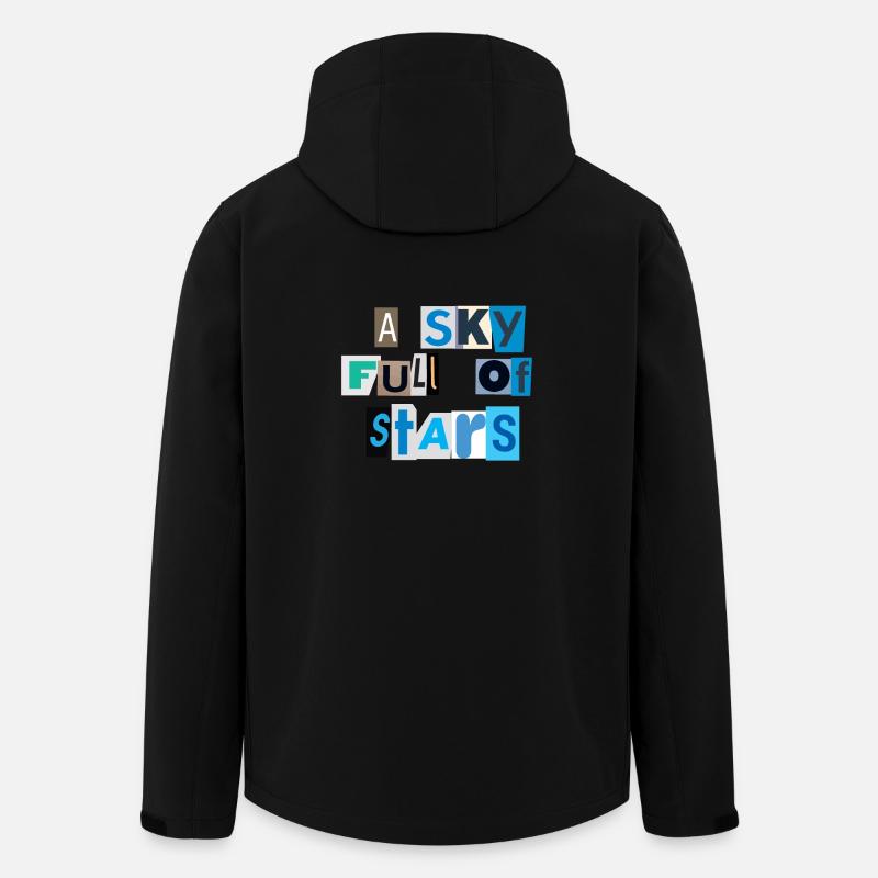 Ein Himmel voller Sterne - Recycelte Männer Softshell-Jacke von Stanley/Stella - Schwarz