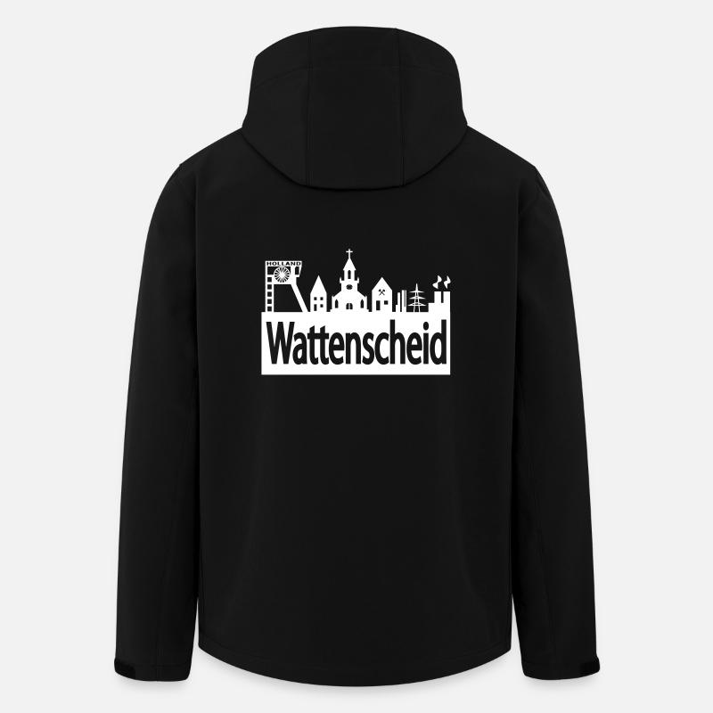 Skyline Wattenscheid - Men’s Recycled Softshell Jacket by Stanley/Stella - black