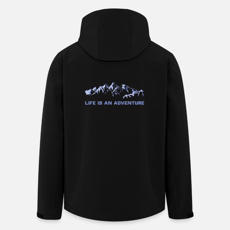 Mountain - Recycelte Männer Softshell-Jacke von Stanley/Stella - Schwarz