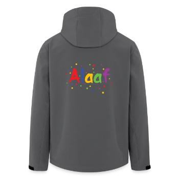 Alaaf - Recycelte Männer Softshell-Jacke von Stanley/Stella - Schwarz - Hinten - AI Model Male 185 light (185cm)