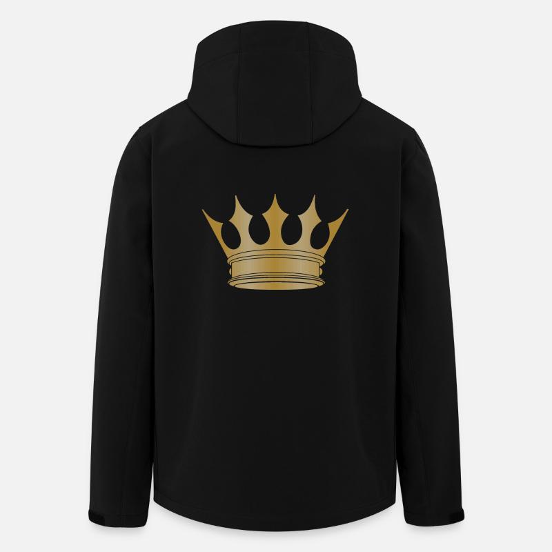 Krone - Recycelte Männer Softshell-Jacke von Stanley/Stella - Schwarz