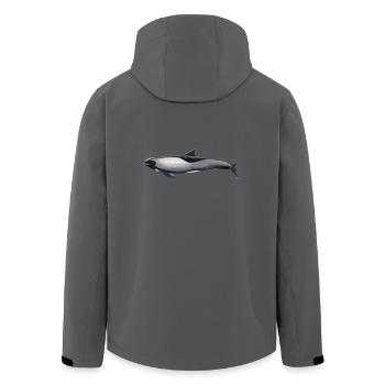Dolphin Kopf Melone - Peponocephala electra - Recycelte Männer Softshell-Jacke von Stanley/Stella - Schwarz - Hinten - AI Model Male 185 light (185cm)