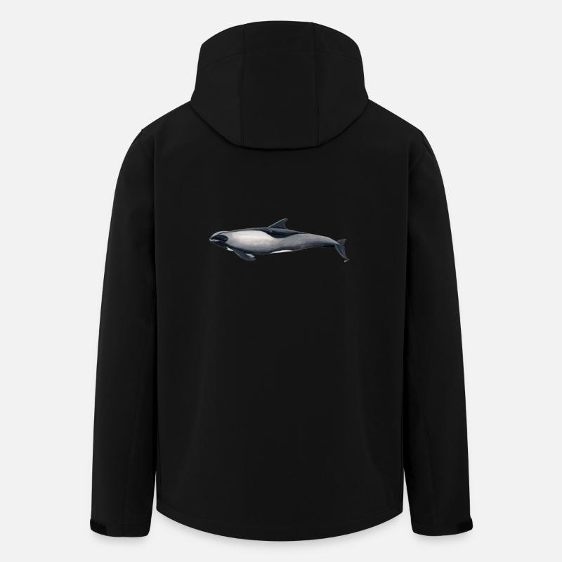 Melon head dolphin - Peponocephala electra - Men’s Recycled Softshell Jacket by Stanley/Stella - black