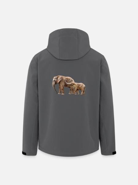 Elephant - Men’s Recycled Softshell Jacket by Stanley/Stella - black