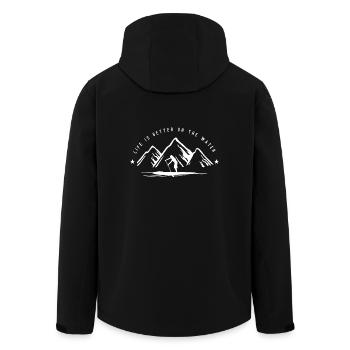 Stand Up Paddle Mountain Man - Veste softshell homme en polyester recyclé Stanley/Stella - noir - Dos - AI Model Male 185 light (185cm)