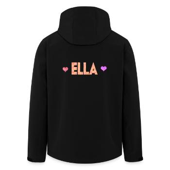Ella - Recycelte Männer Softshell-Jacke von Stanley/Stella - Schwarz - Hinten - AI Model Male 185 light (185cm)