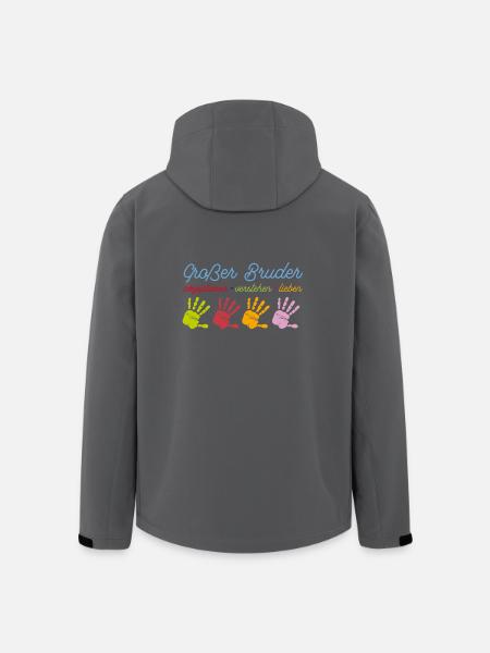 Grosser Bruder Großer Bruder T-Shirt - Recycelte Männer Softshell-Jacke von Stanley/Stella - Schwarz